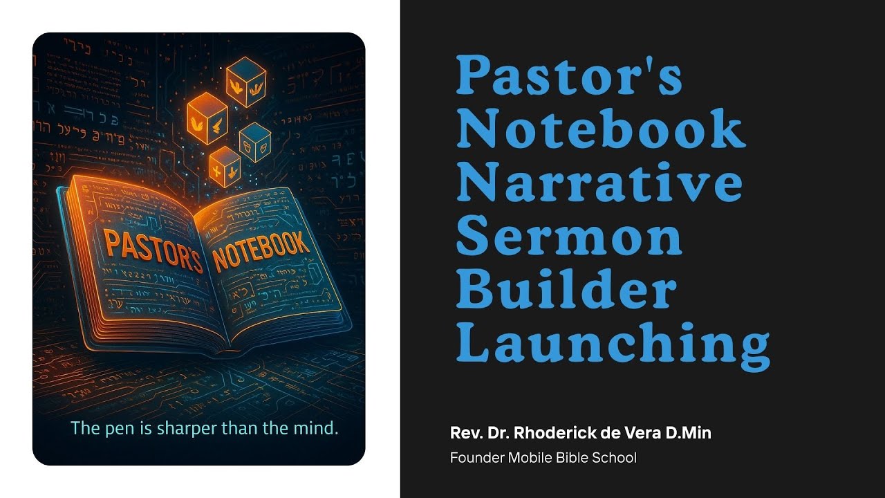 Pastor's Notebook: Narrative Sermon Builder Launching