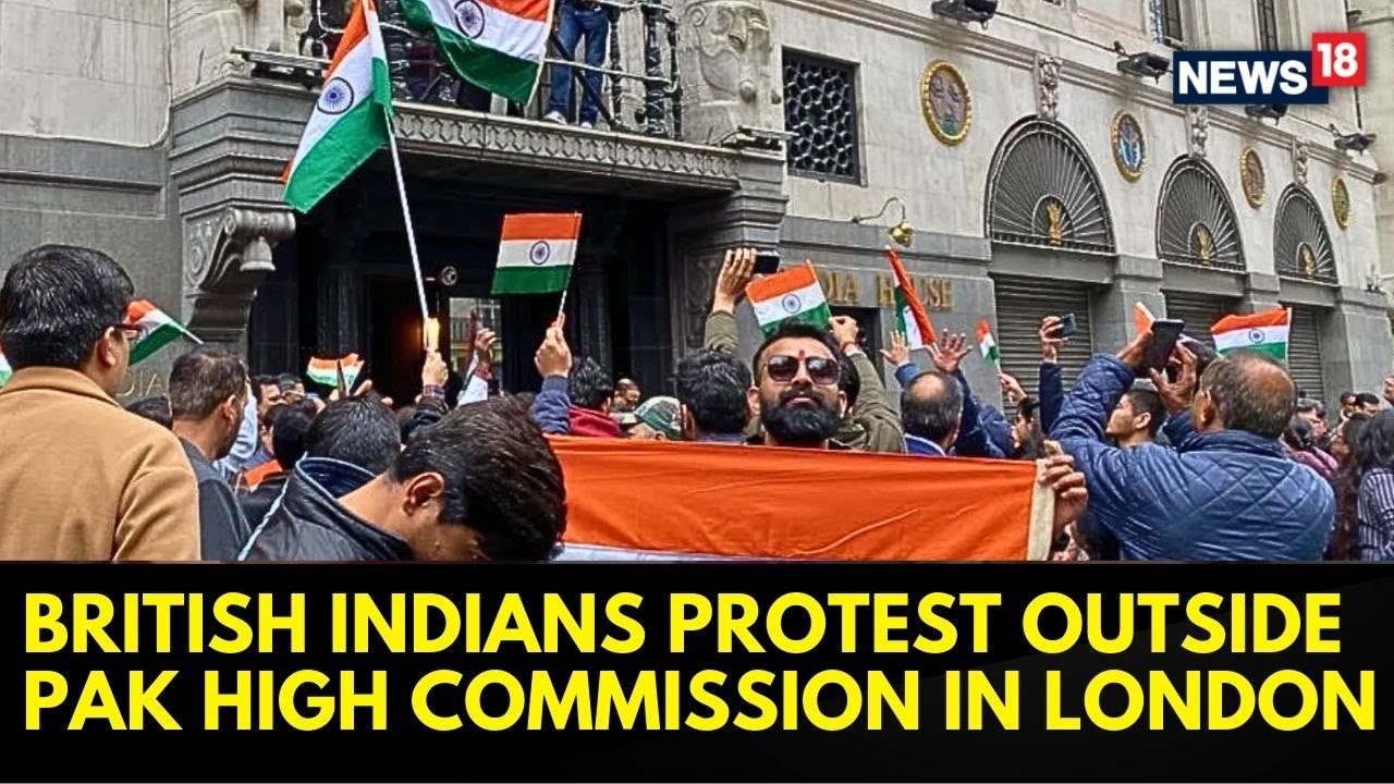 British Indians Protest Pahalgam Terror Attack Outside Pak High Commission In London | News18