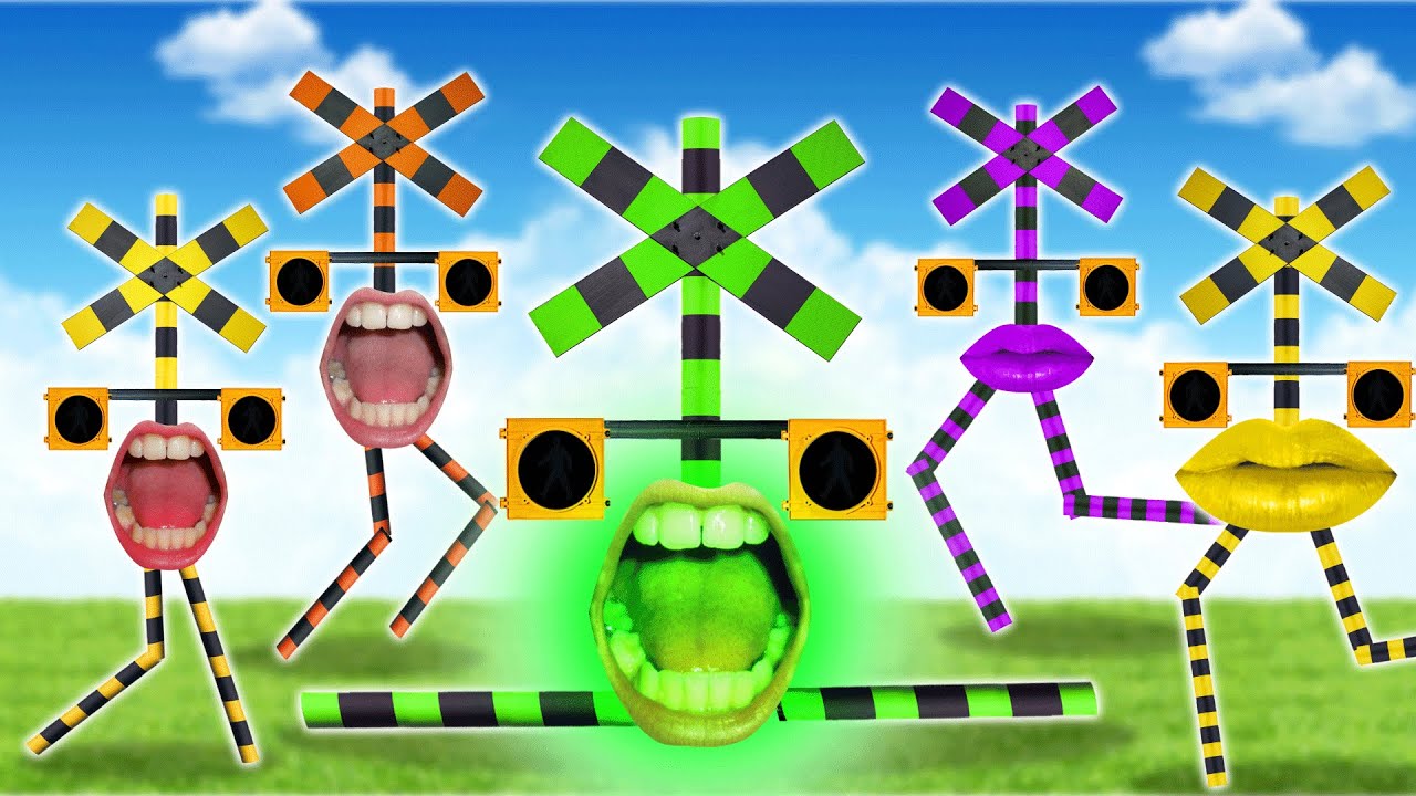 【 踏切アニメ 】クシャミが止まらない🐯 🦝 🦄Blasting Room, Sprunki Incredibox as Fumikiri Railroad Crossings Meme