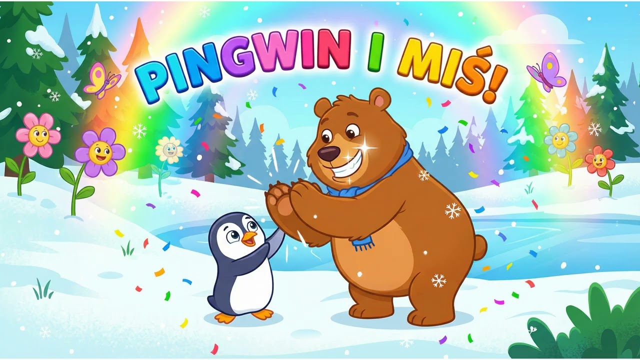 Pingwin i Miś Tańczą! 🎵 | Piosenki dla Maluchów | Lulusiowa Kraina #piosenkidladzieci #przyjazn