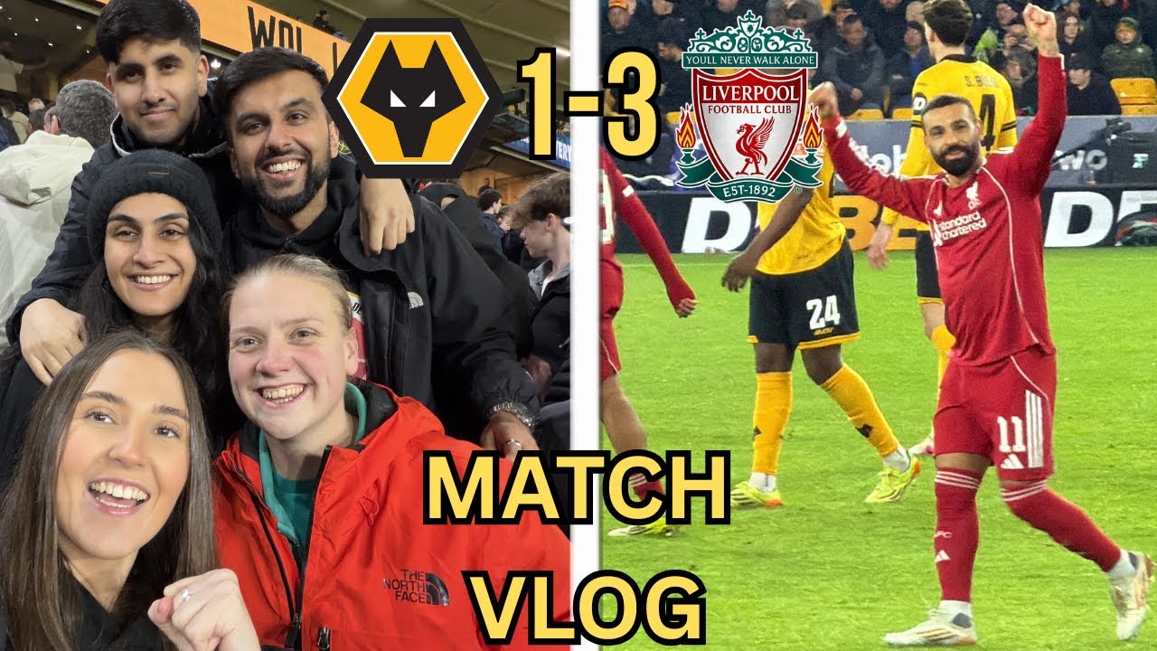 MO SALAH, ANDY ROBERTSON & JONES SEND LFC AWAY END BOUNCING! | Wolves 1-3 Liverpool | Match Vlog