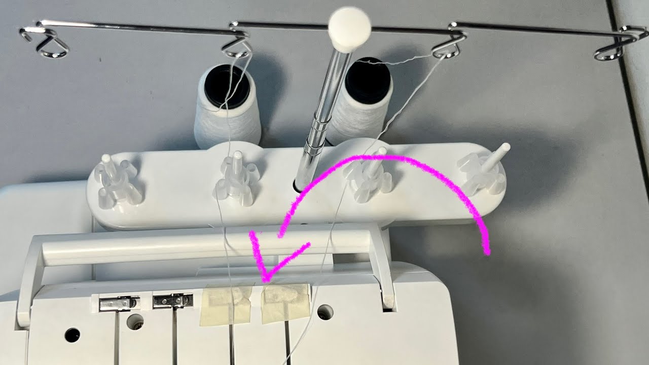 Truque: Fio de Linha SEM AGARRAR Na Overlock SINGER