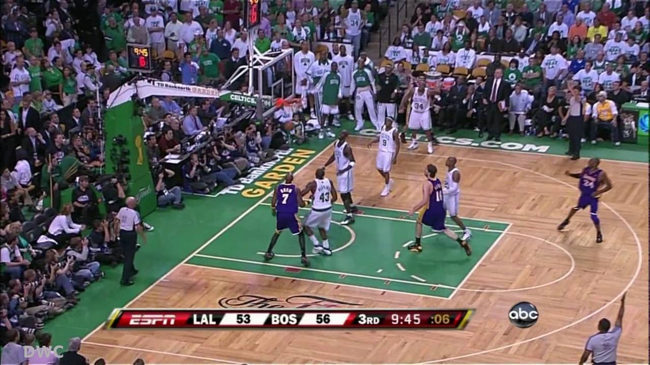 Ray Allen Defense On Kobe Bryant, 2008 Finals, Game 1