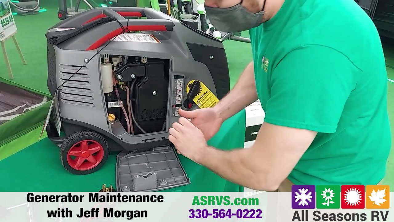Basic Maintenance on a Briggs and Stratton Portable Generator. All Seasons RV, Ohio