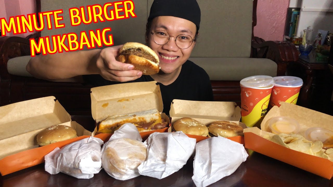 MINUTE BURGER MUKBANG