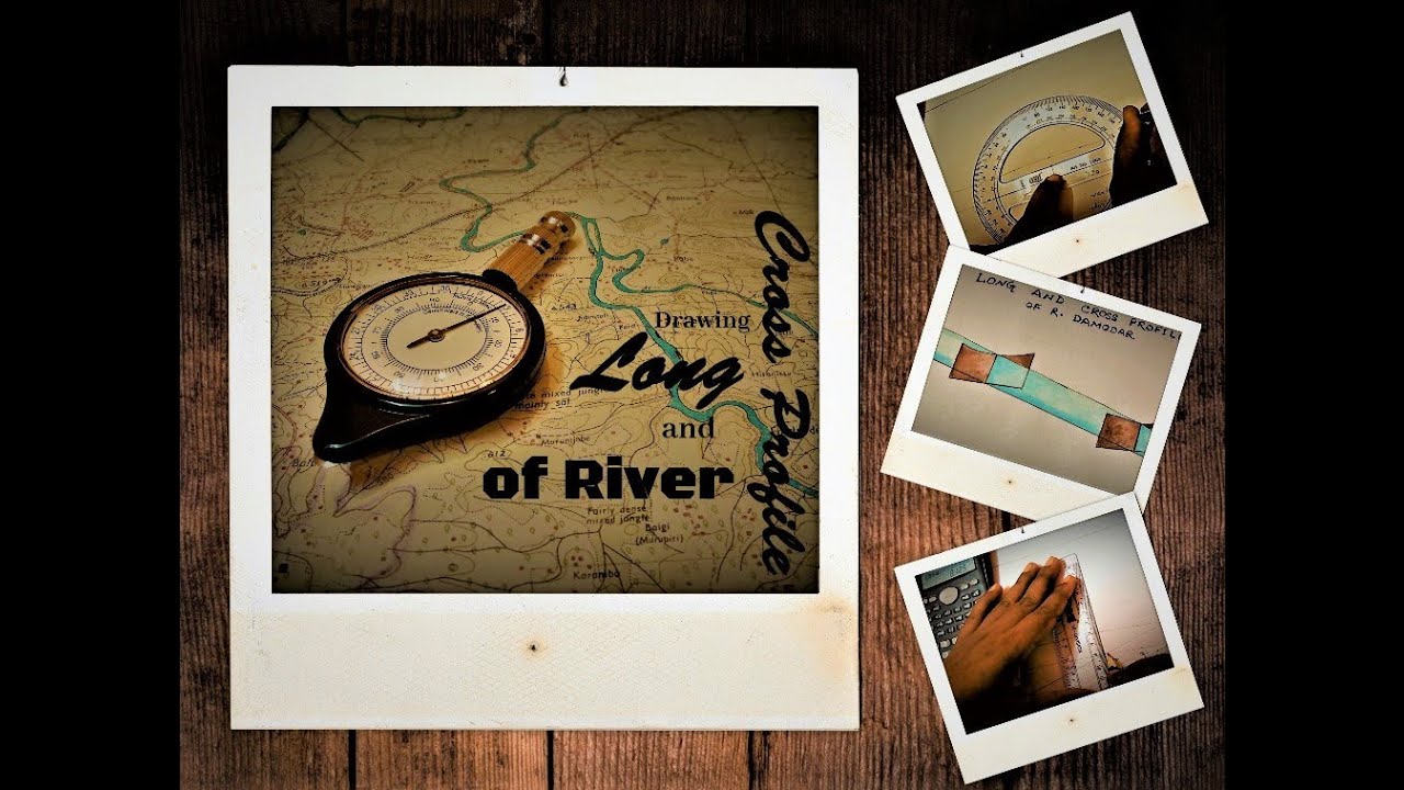 How to draw long and cross profile of a river