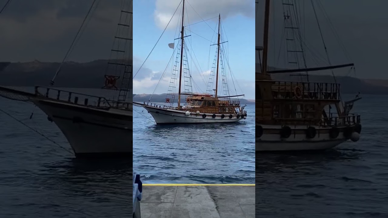 #islandliving #santorini #santorinigreece #santoriniisland #tallship