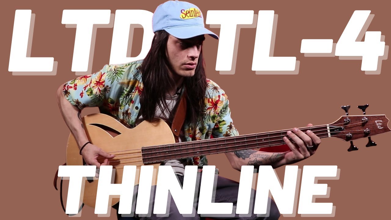 ESP LTD TL-4 Thinline Acoustic/Electric Bass | Kris' Super Rad Bass Demos |