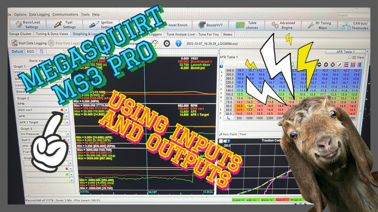 4TH GEN FBODY WIRING PART 2. SETTING UP MEGASQUIRT MS3 PRO INPUTS/ OUTPUTS + LOOPS