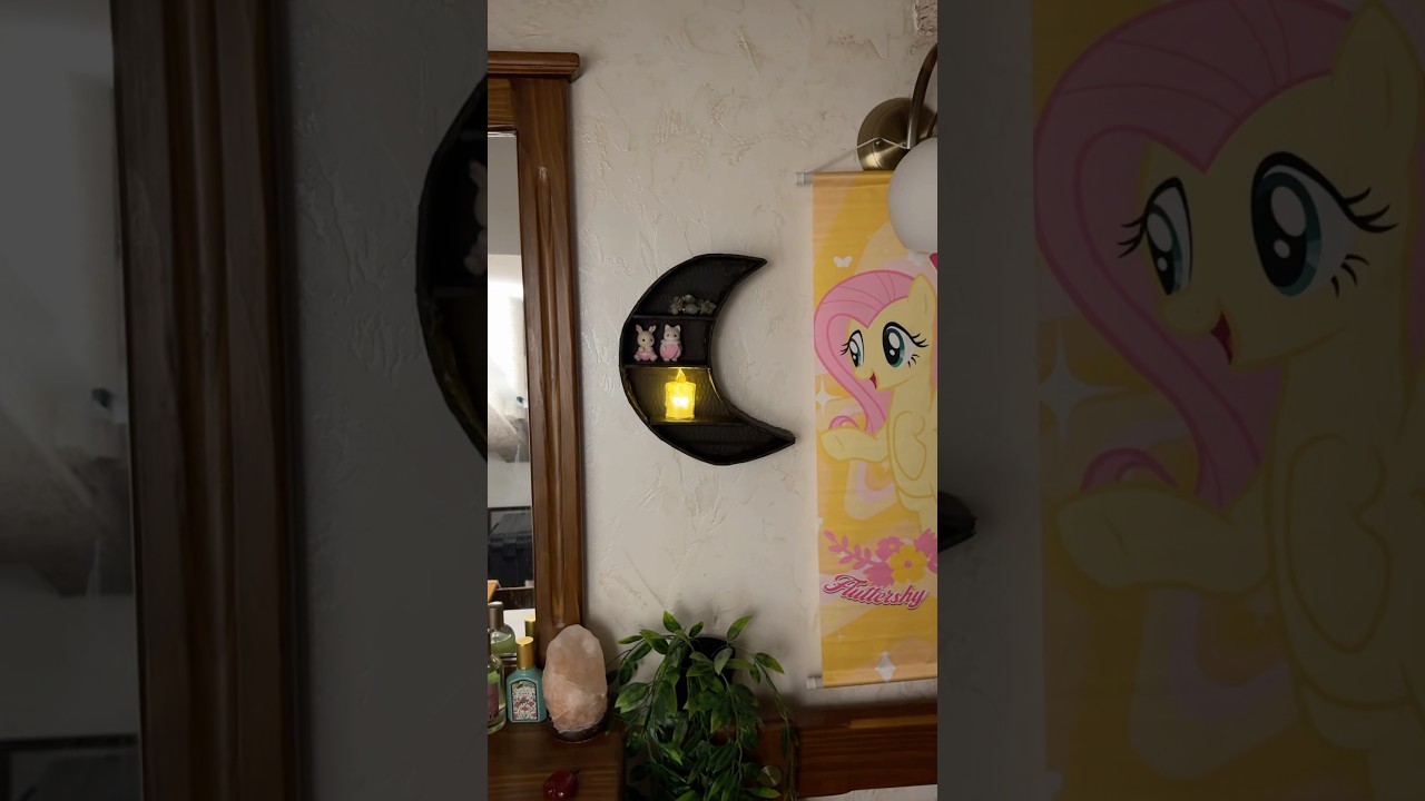 #diy room decor🌙moon shelf tut