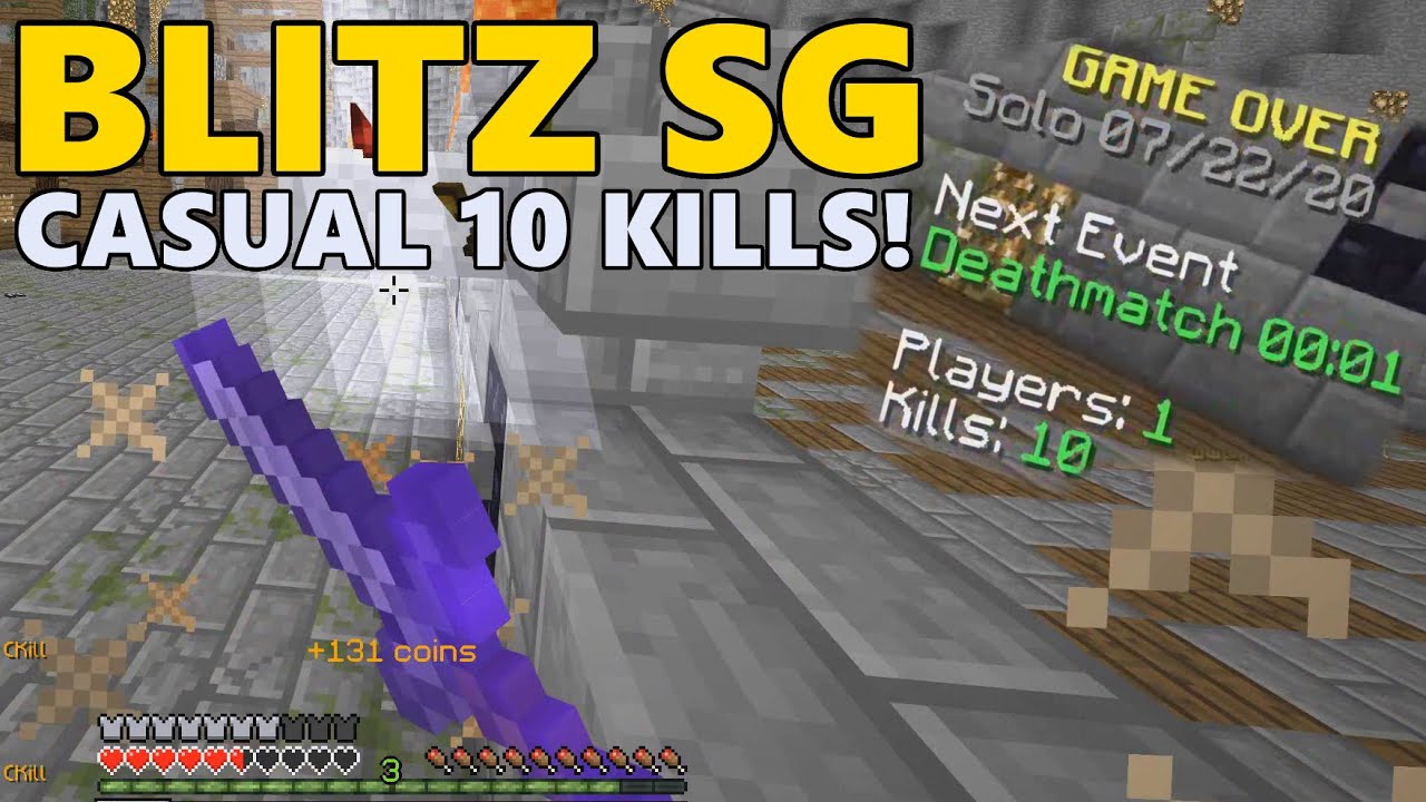 Casual 10 Kills! - Minecraft Blitz SG (Hypixel) ft. ItsCon
