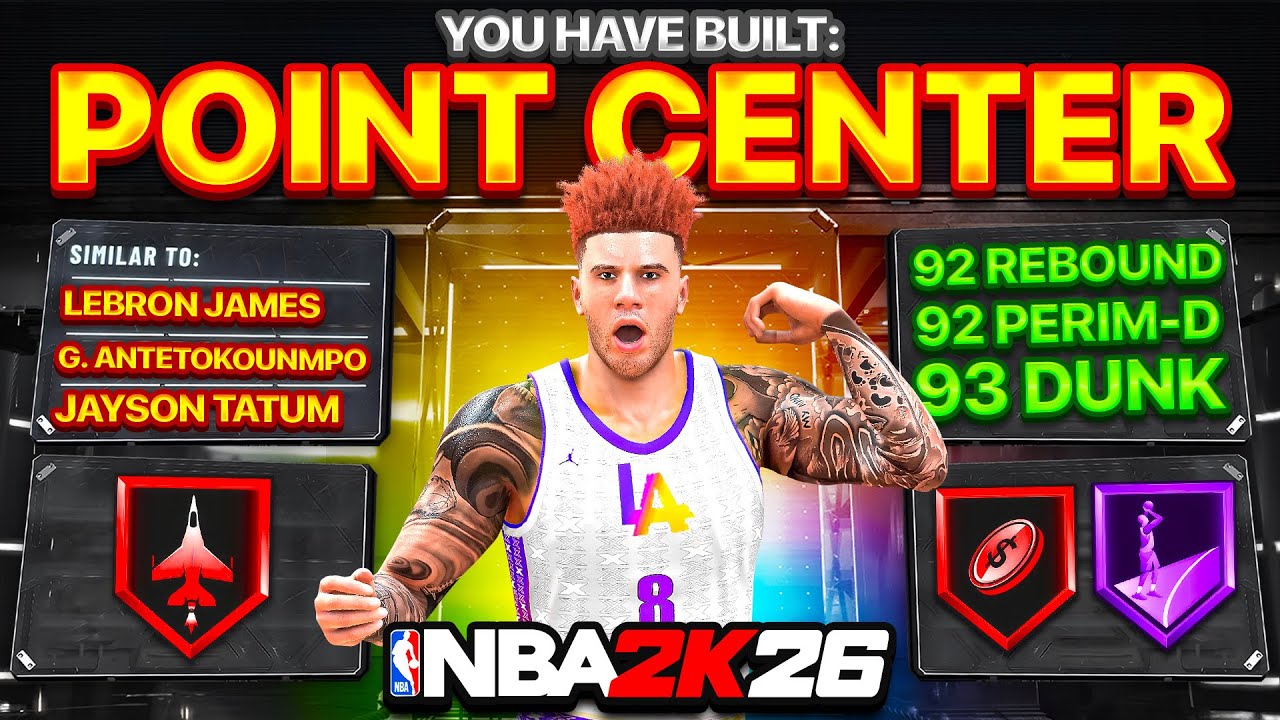 MY OFFICIAL 6'8 POINT CENTER BUILD FOR PRO AM IN NBA 2K26!