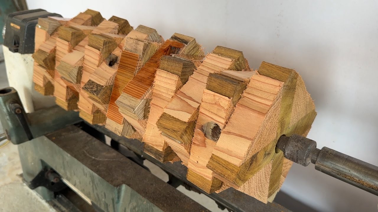 Transforming Multicolored Wooden Planks Into A Work Of Art, An Interesting And Wood-Saving Idea