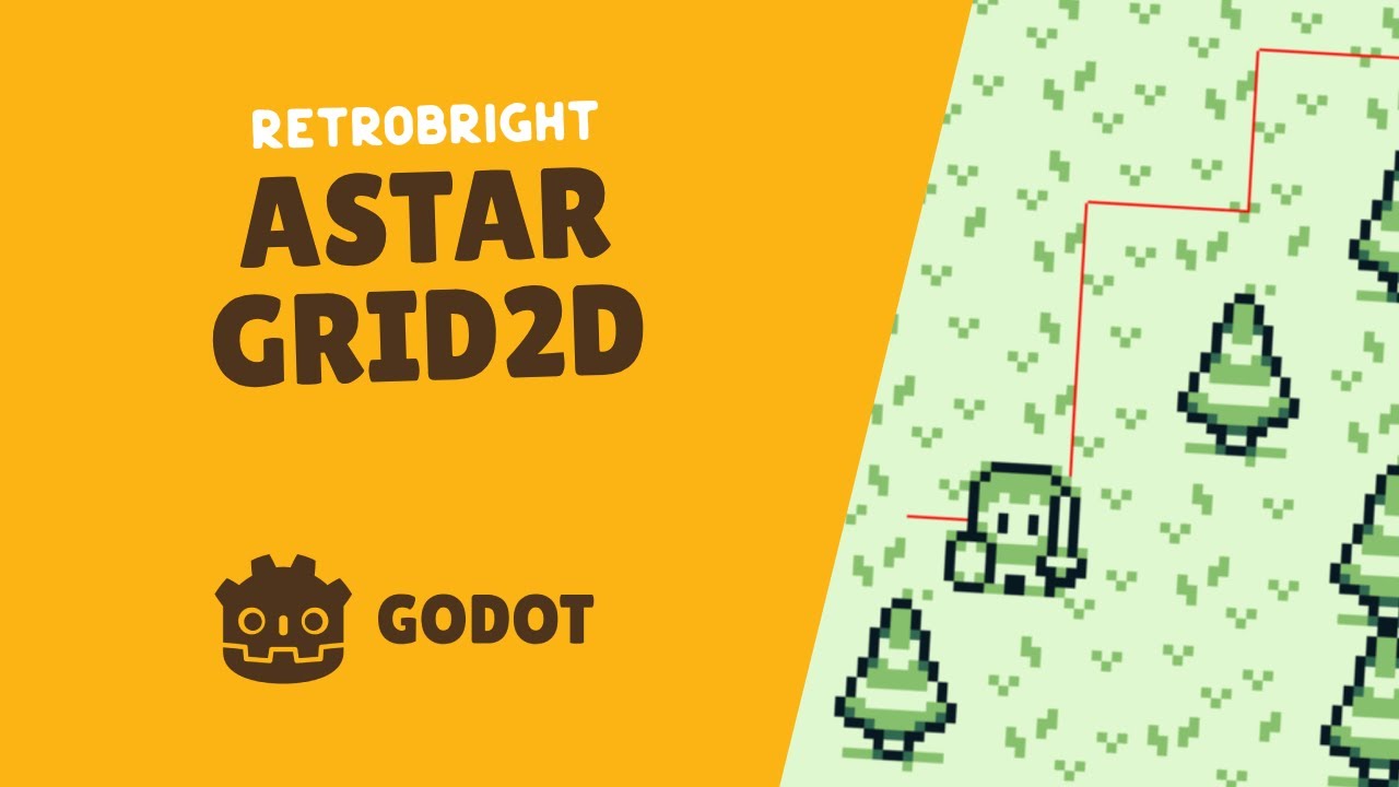 Укажите и щелкните мышью перемещение 2D-сетки в Godot 4 с помощью AStarGrid2D