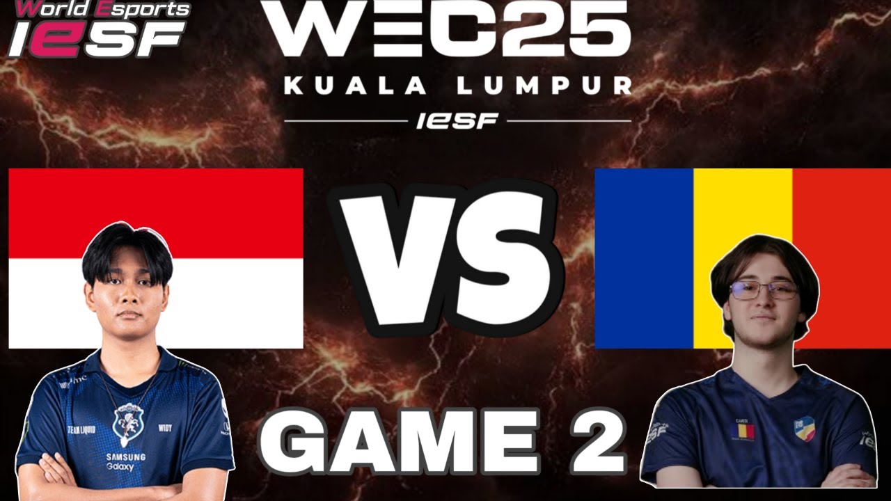 [GAME 2] INDONESIA vs ROMANIA IESF WEC25 | INA vs ROU