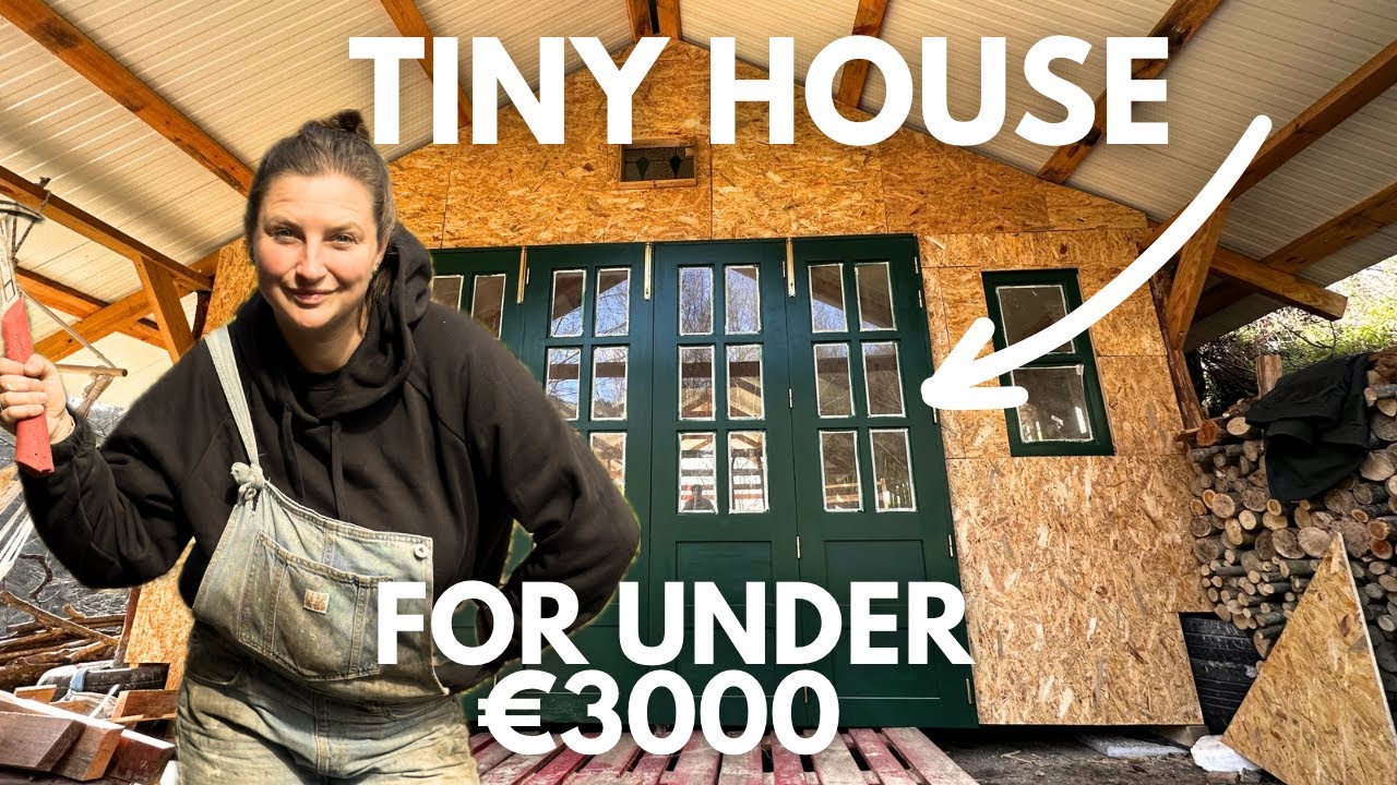 TINY HOUSE FOR UNDER €3000 E:3 - POLE BARN TO TINY HOME - BARNDOMINIUM - OFF-GRID -REUSE -RECYLE -