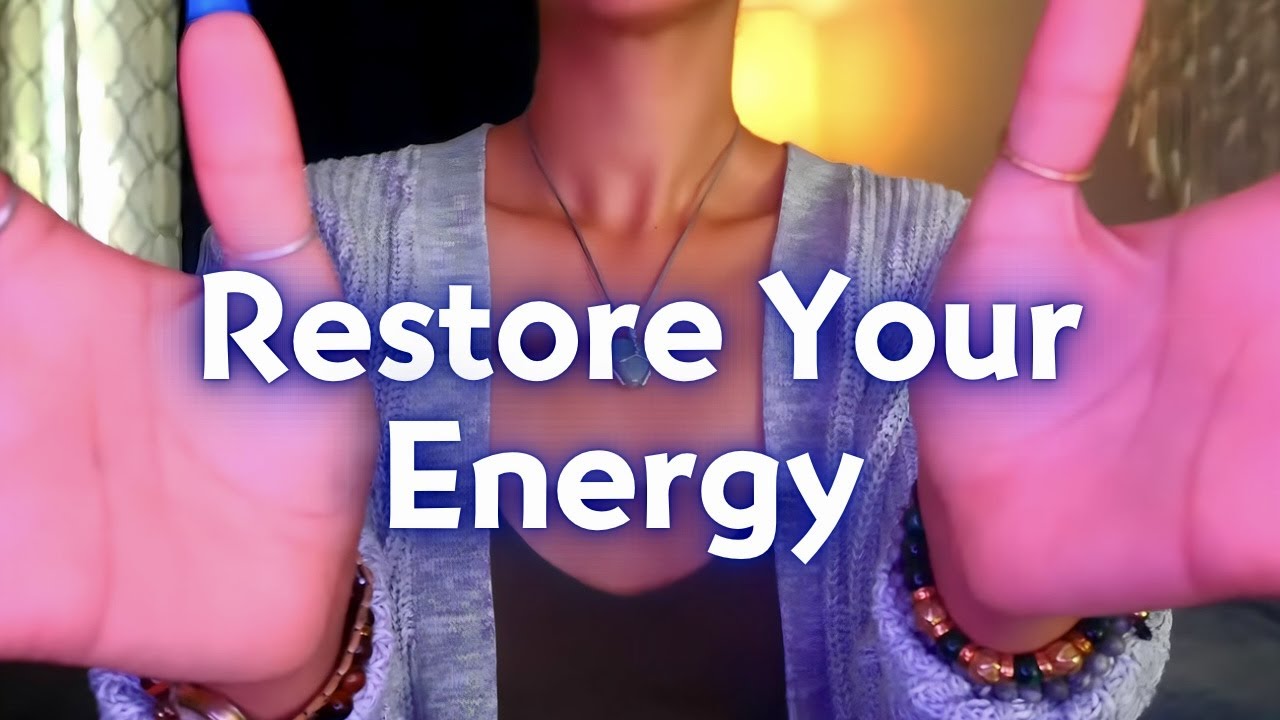 RESTORE YOUR ENERGY 🔋👐🏼 ASMR Reiki (With Music)