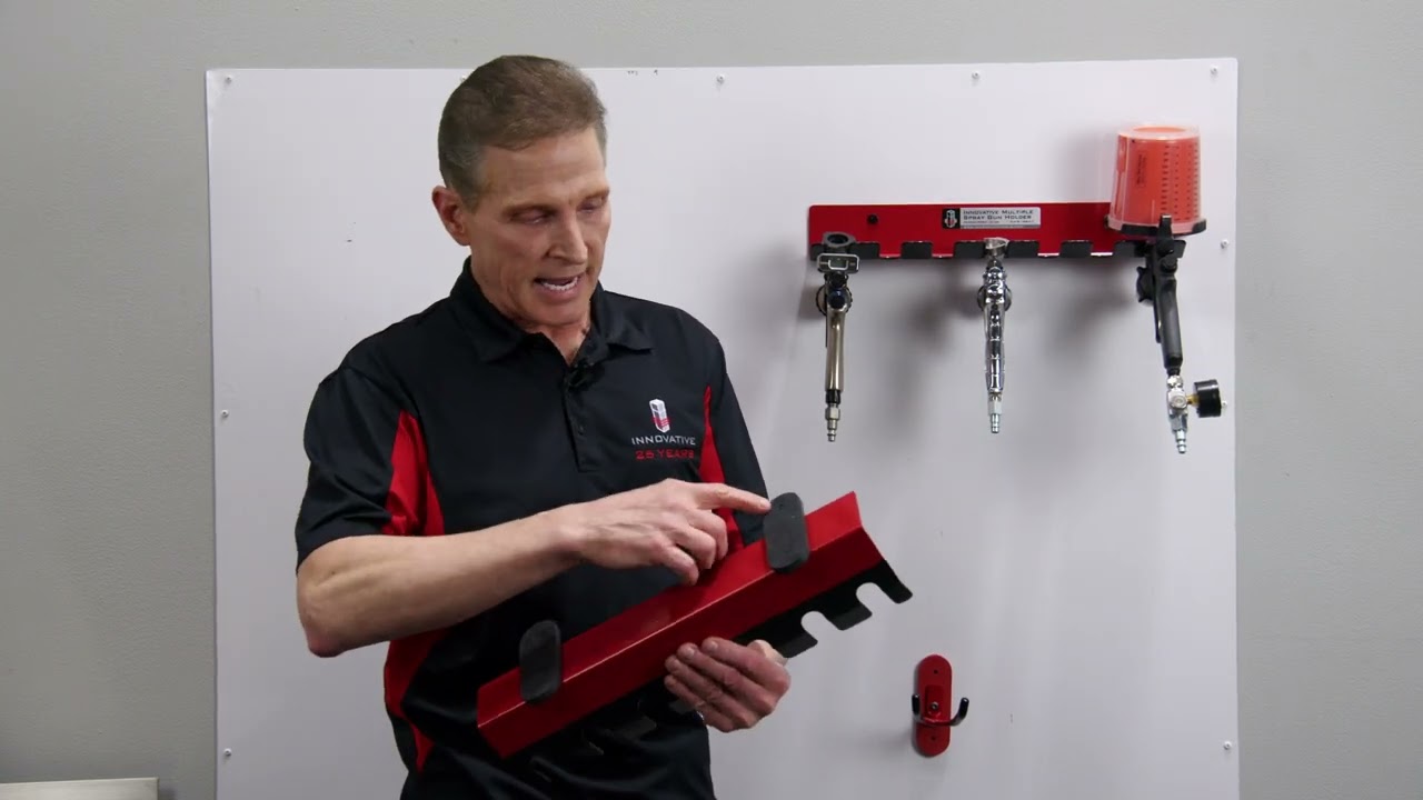 ITT Automotive Spray Gun Holders For the Booth & Mixing Room