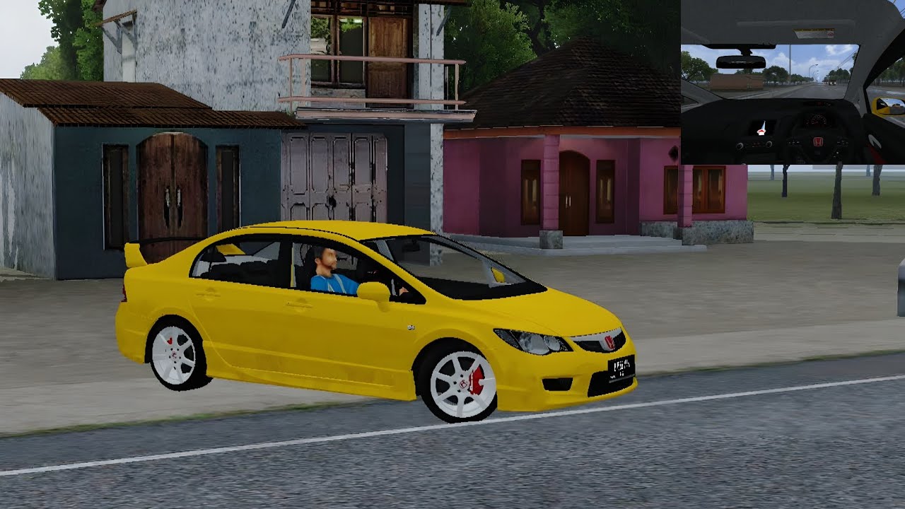 pov: Honda Civic Type R 2008 | Bussid Indonesia