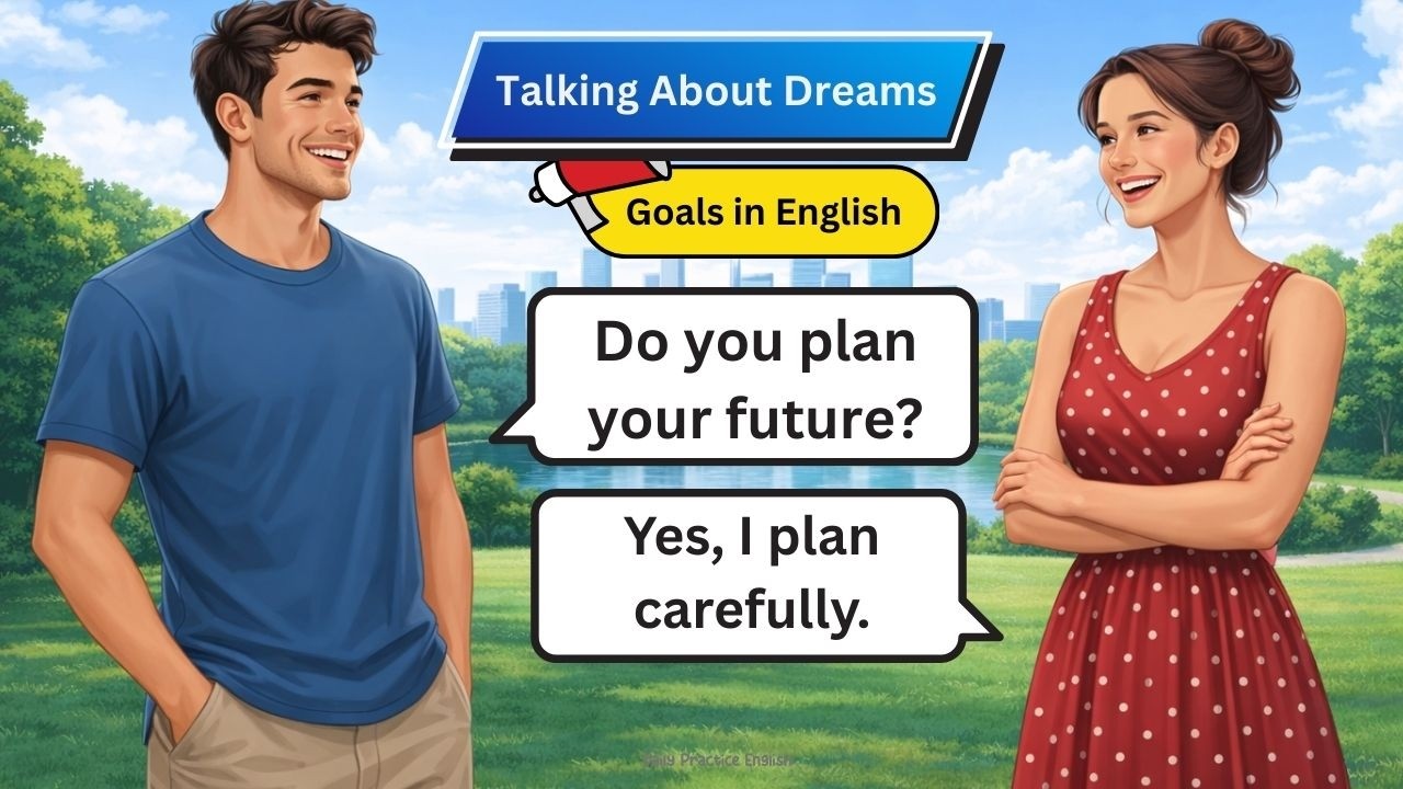 ✅ Talking About Dreams and Goals in English | Easy speaking test | Daily Practice English