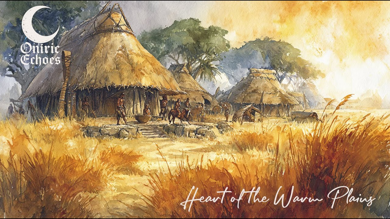 🌾☀️ Heart of the Warm Plains — Bright Fantasy Ambient Music for RPG & Worldbuilding (1 Hour)