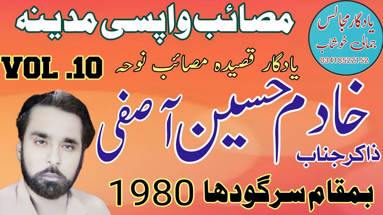 Zakir Khadim Hussain Asfi | Masaib Wapci| Old Majlis 1980 .