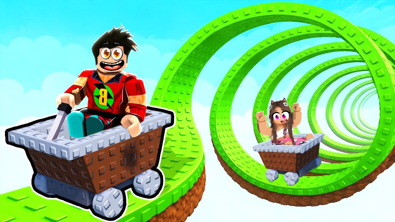 CART ARABALAR İLE EN ZORLU PARKULARI GEÇTİK 😅 Roblox roll in a cart