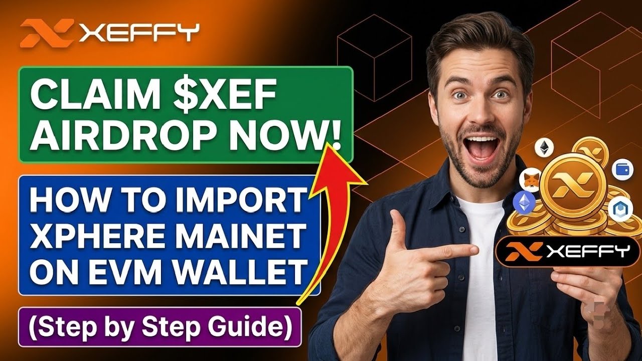 XEF &mdash; Распределение и клейм аирдропа | Импортируйте основную сеть Xphere в EVM прямо сейчас