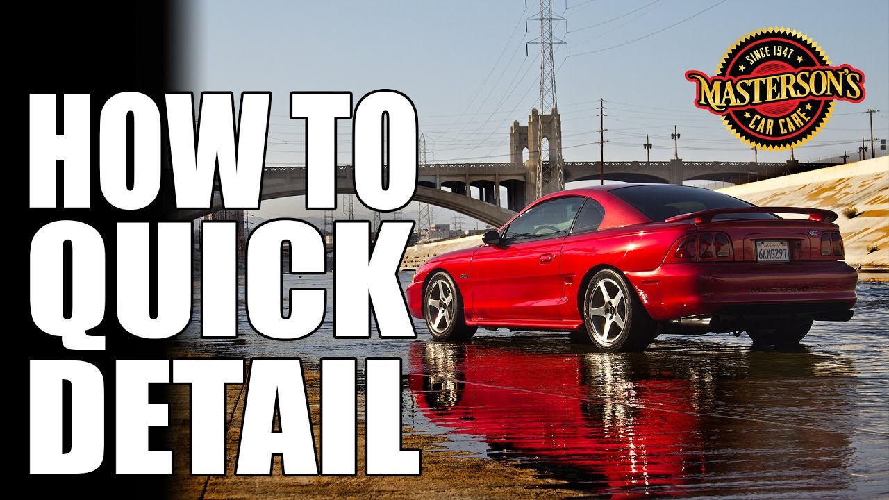 How To Use Quick Detailer - Masterson's Detail Spray - Car Care Knowledge