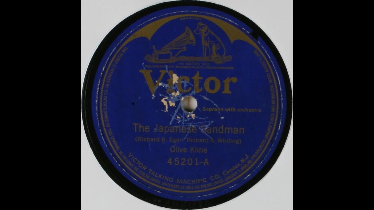 “The Japanese Sandman” (Richard B. Egan, Richard A. Whiting) performed by Olive Kline 1920
