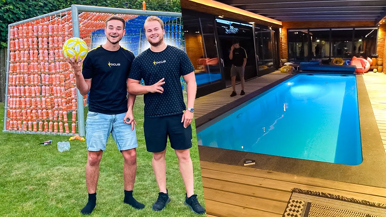 WIE DEZE CHALLENGE VERLIEST MOET PLAT OP HET WATER DUIKEN!