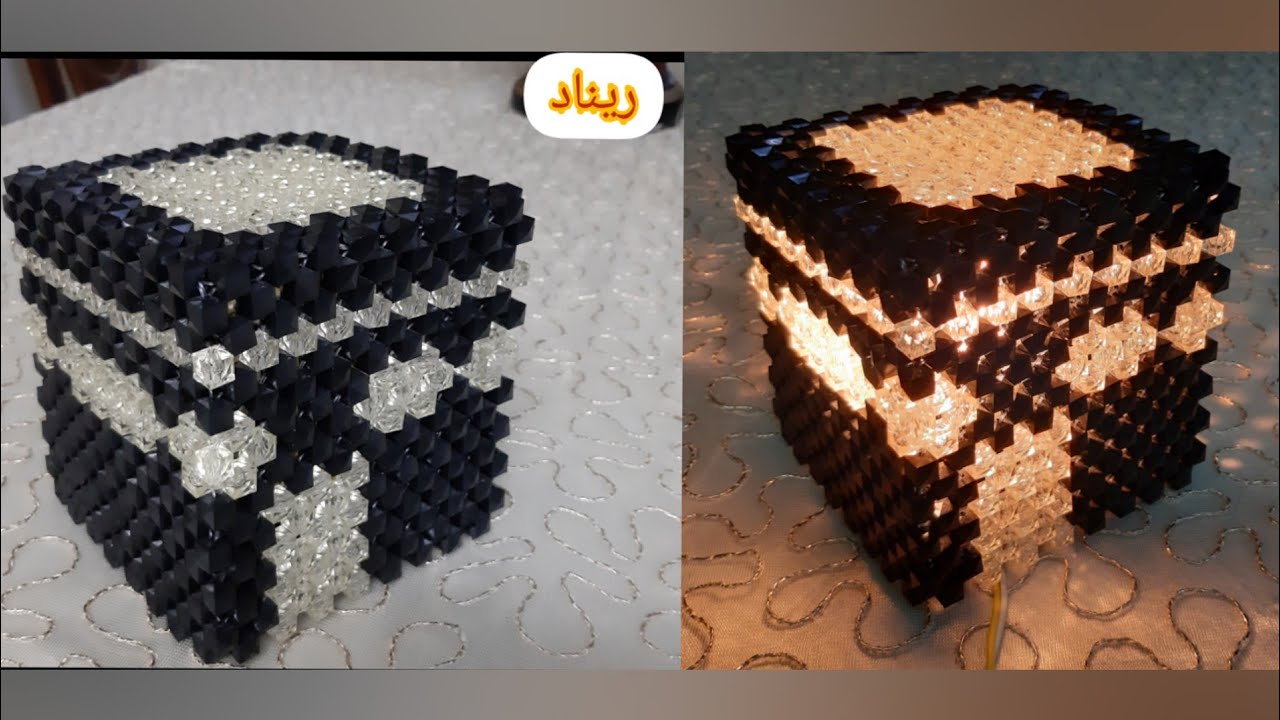 شرح عمل مجسم الكعبه الشريفه بالخرز 🕋