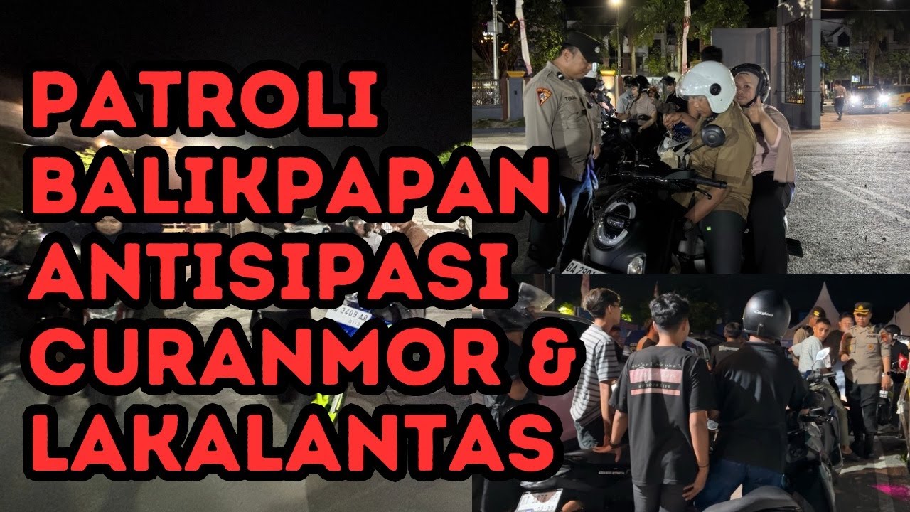 PATROLI DI BALIKPAPAN, PULUHAN KENDARAAN TERJARING