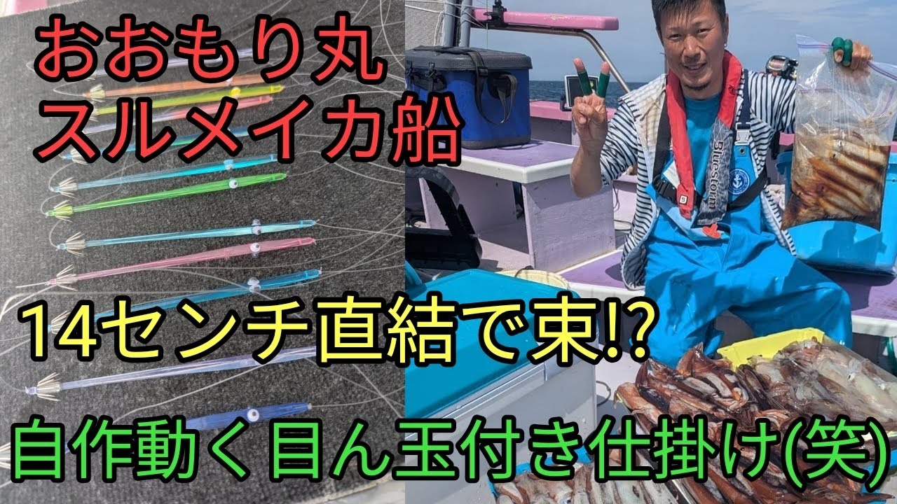 @おおもり丸  今年の相模湾スルメイカは激アツ‼️酔っ払い🦞君でも束⁉️