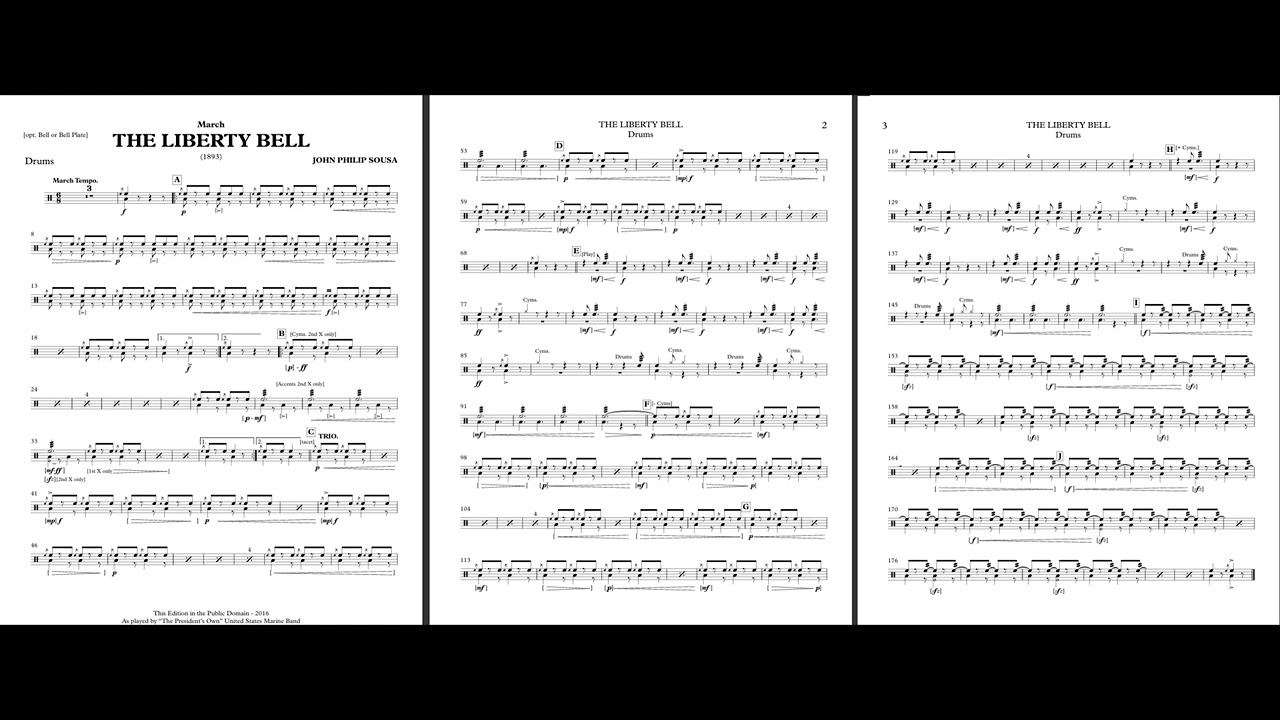 The Liberty Bell March - DRUMS by John Philip Sousa