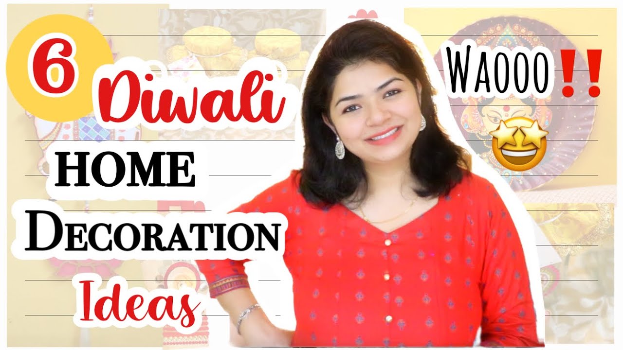 6 AMAZING DIWALI HOME DECORATION IDEAS | EASY DIWALI DECORATION AT HOME | DIYwithKANCHAN