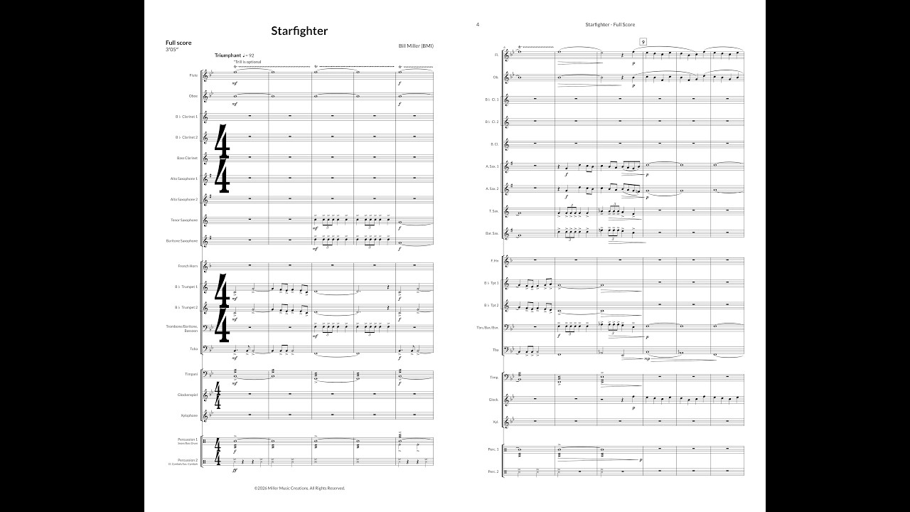 Starfighter - Concert Band (Bill Miller)