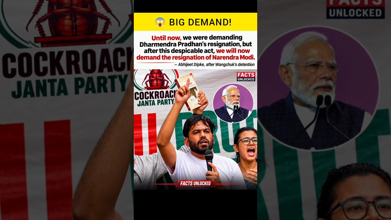 😱 BIG DEMAND! Protesters Now Want PM Modi's Resignation After Sonam Wangchuk Row #news #shorts