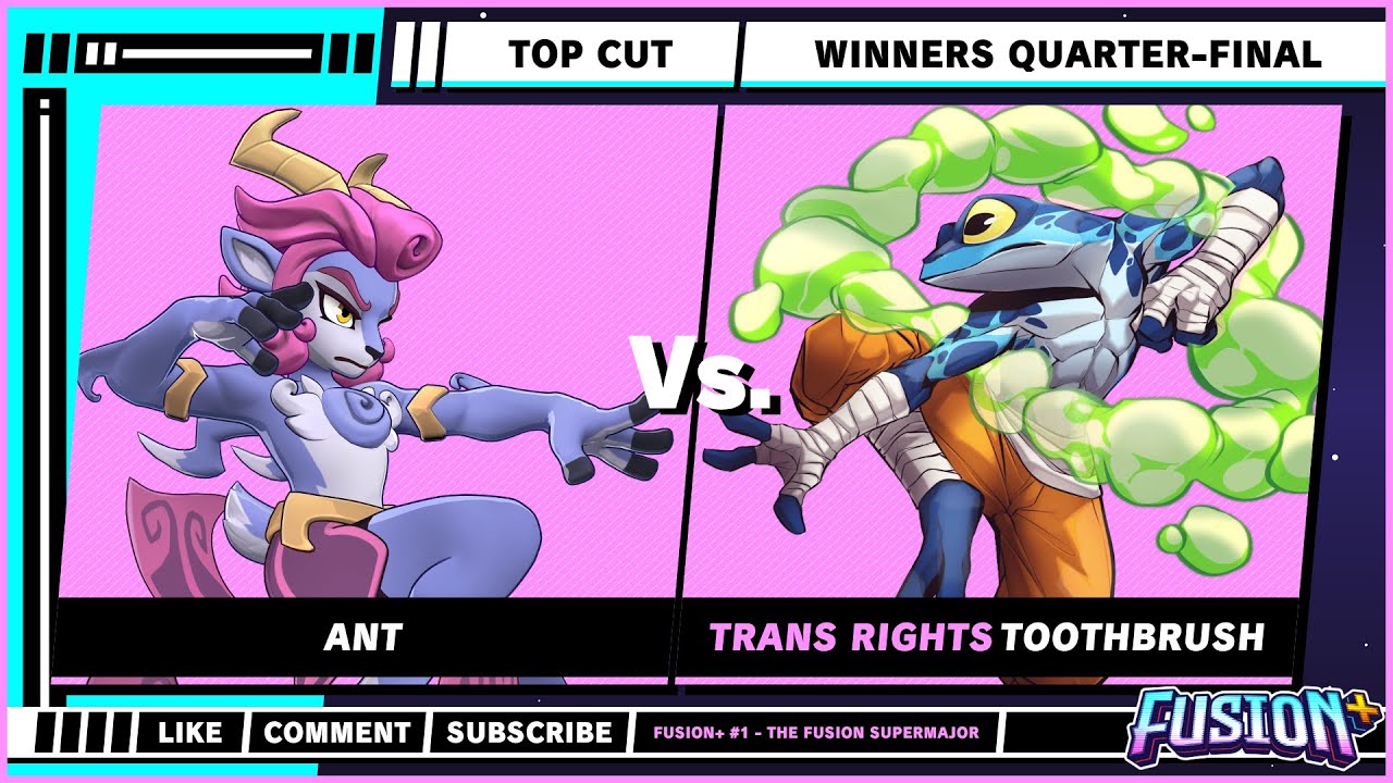 Fusion+ #1 — Top Cut — Ant (Absa) против Toothbrush (Ranno) — Rivals of Aether 2