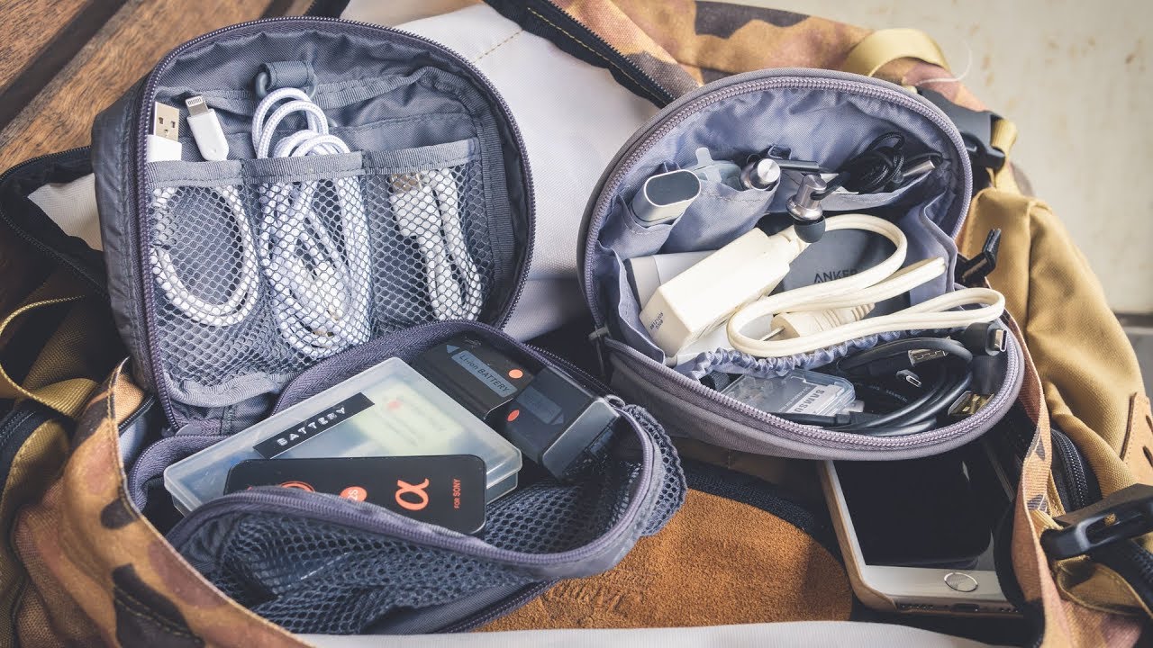 持ち歩き用ガジェットポーチを紹介！【バッグインバッグ】