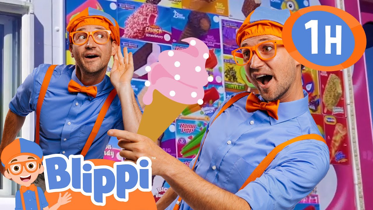 Blippi Explores an Ice Cream Truck🍦😋 | Blippi 1 Hour | Moonbug Kids - Fun Stories and Colors