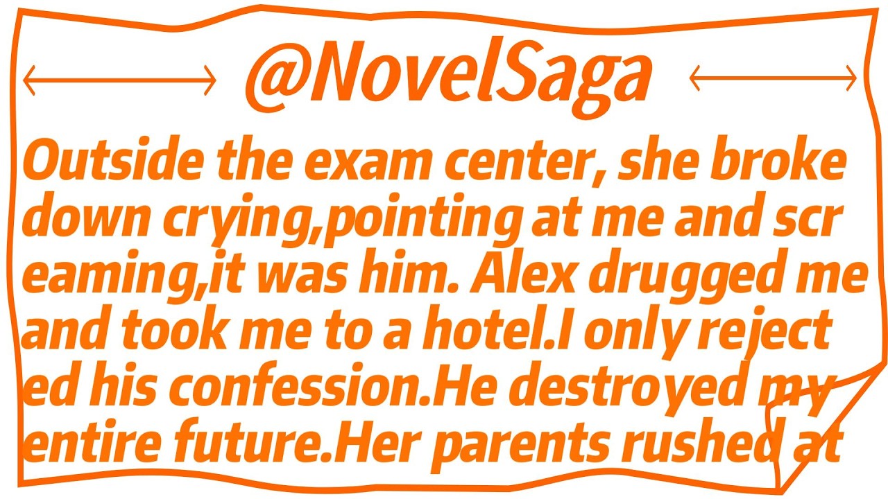 Outside the exam center, she broke down crying,pointing at me and screaming,