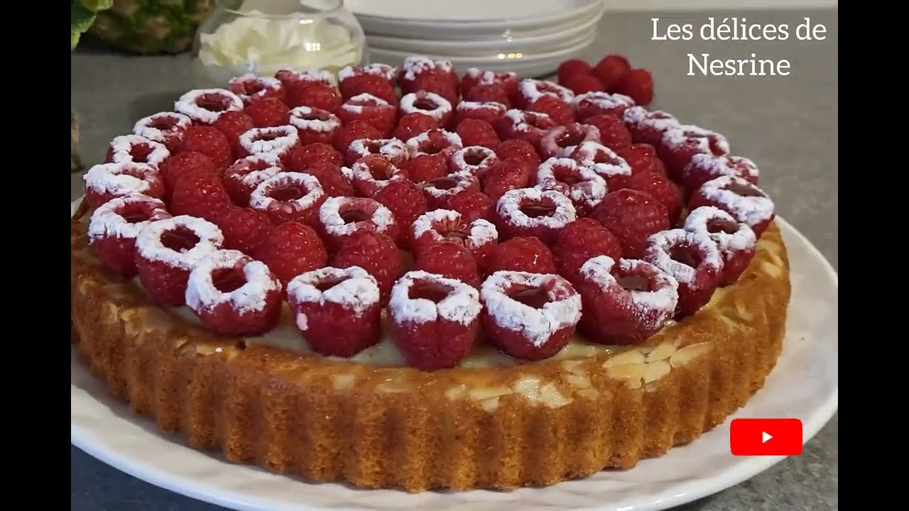 Tarte Renversée à la Framboise, une idée sympa pour un repas estival.😉