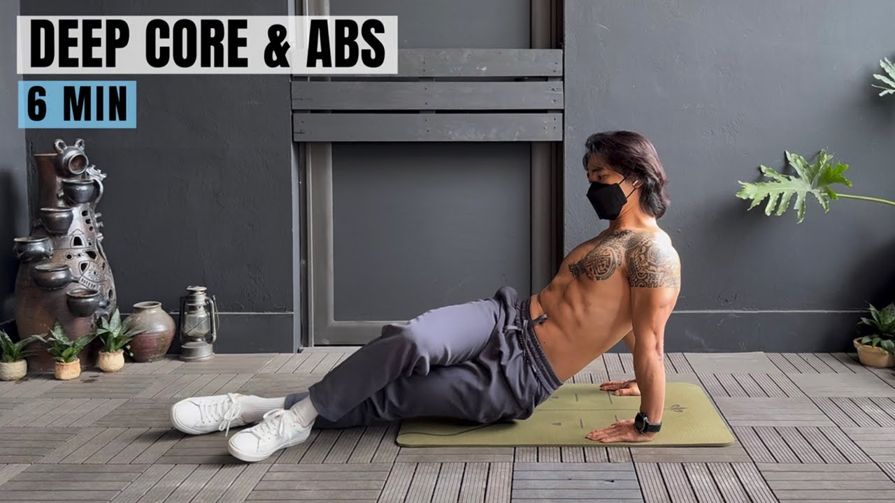 6 Min Deep Core Workout | Short But Intense Abs Workout - No Equipment