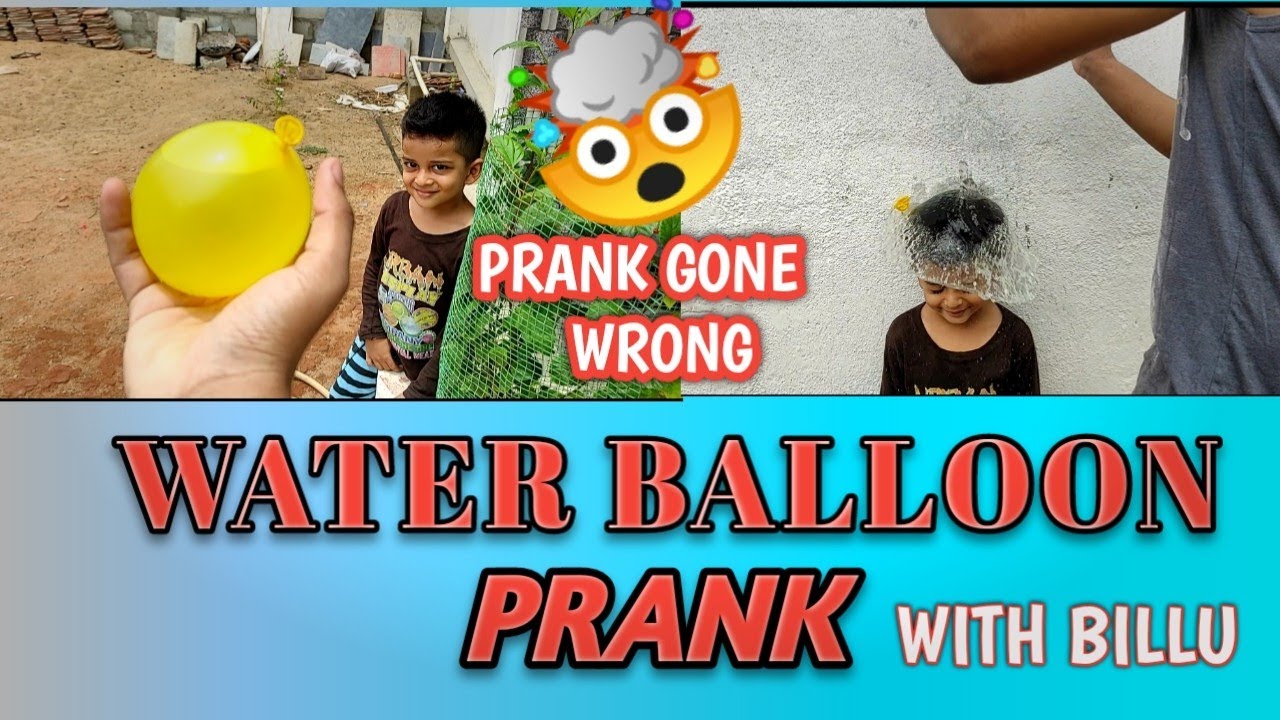 Water Balloon Prank 🎈 | With Billu