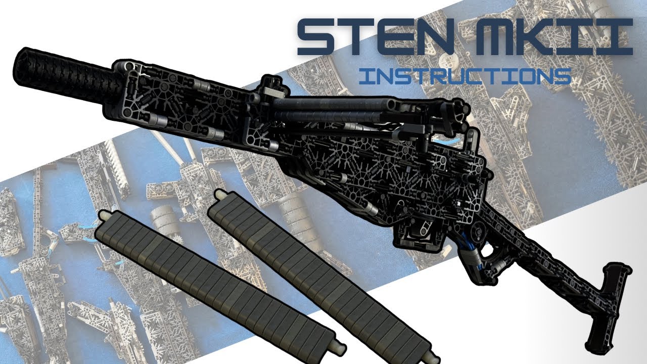 K'NEX Sten MKII | полуавтоматический | инструкция к пистолету