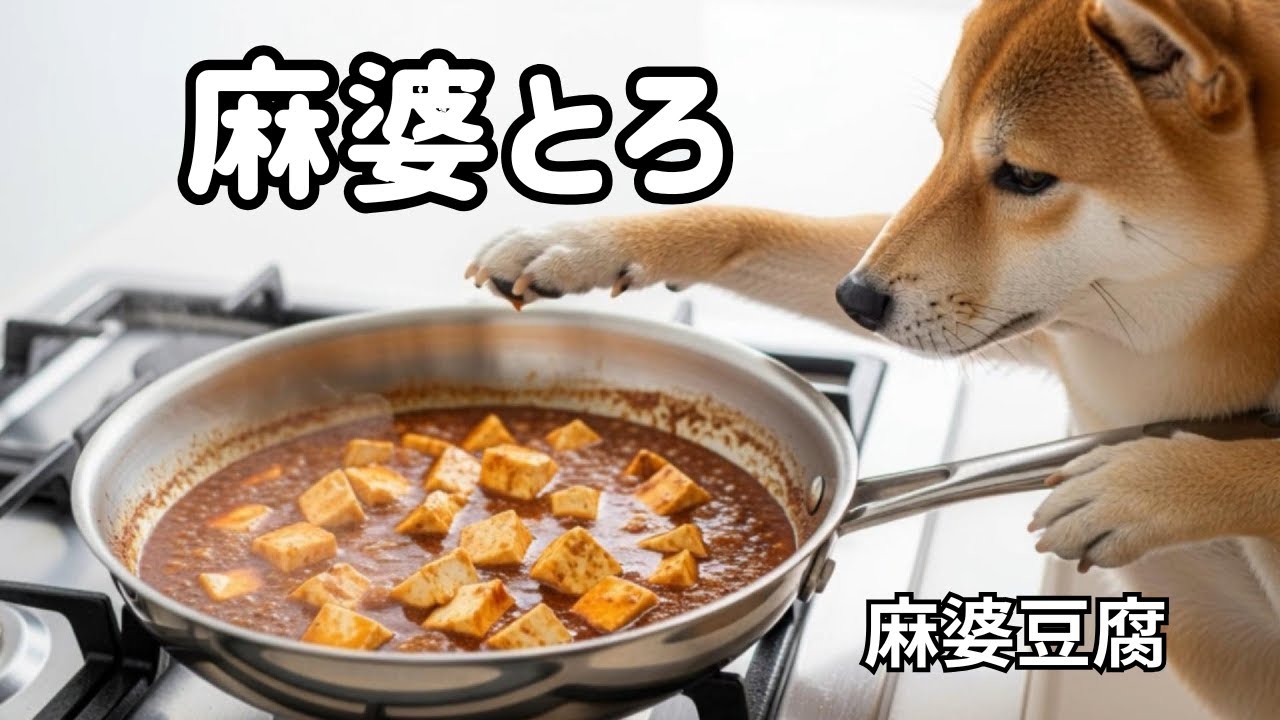 【麻婆豆腐】湯気が反則…とろとろ麻婆でしあわせ時間🍲🐕