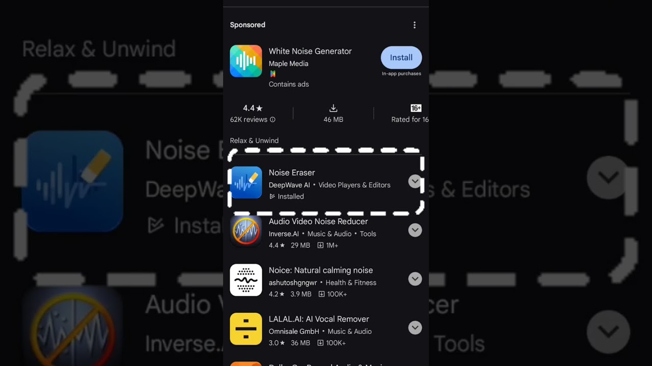 2 best apps 📱 for reduce noise | Noise erase from video | #noiseeraser | #shorts