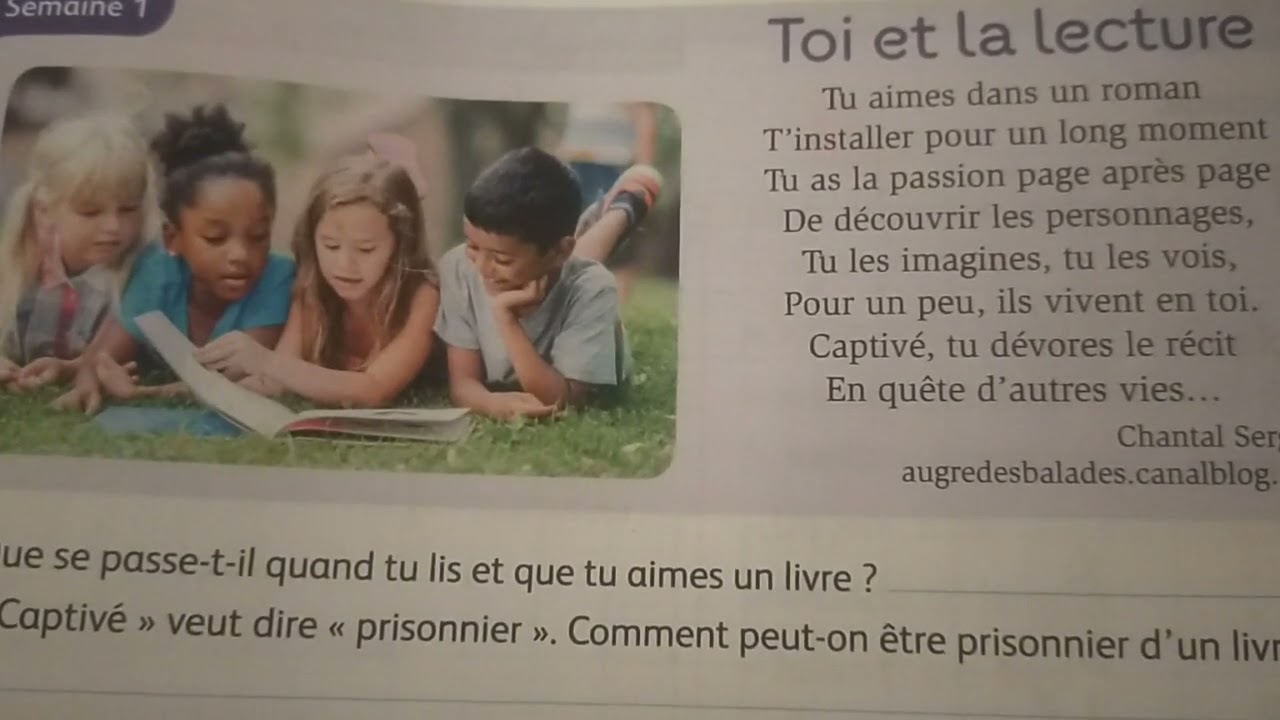poésie Toi et la lecture