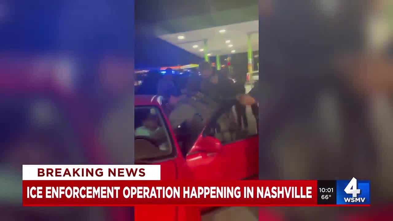 Video shows man being pulled from his car and detained in ICE, THP operations